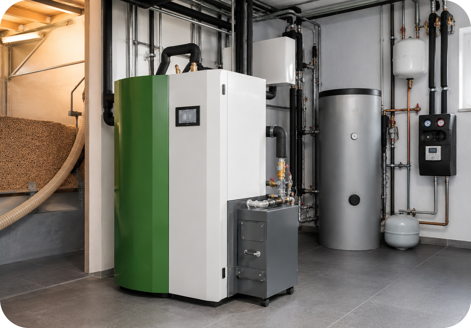 Wood-Pellet Heating System